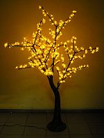 Светодиодное дерево Сакура 1.5 м., 384 желтых диодов с керамическим стволом - GD SHF15 Y
