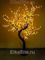 Светодиодное дерево Сакура 1.8 м., 768 желтых диодов с керамическим стволом - GD SHF18 Y