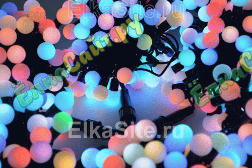 Комплект освещения на Елку 3 м. Фиеста Классик, шар 3см. фото 2