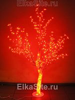 Светодиодное дерево Сакура 1.5 м., 511 красных диодов с акриловым стволом - GD SHU15 RED