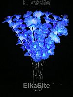 Цветы в корзине 90см, 80 ярких диодов, бело-синий цвет - GD CVK09 W-BL